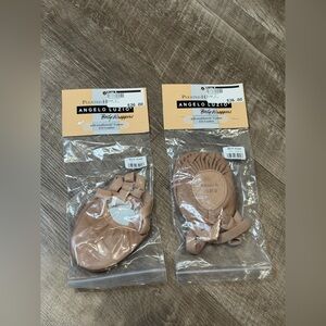 ANGELO LUZIO Child Leather Lyrical Shoes Style No. 621C Size 2 Kid Tan New x2